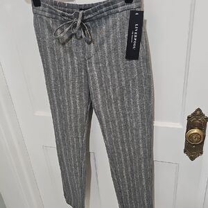 Liverpool Gray Pinstripe Drawstring Pants